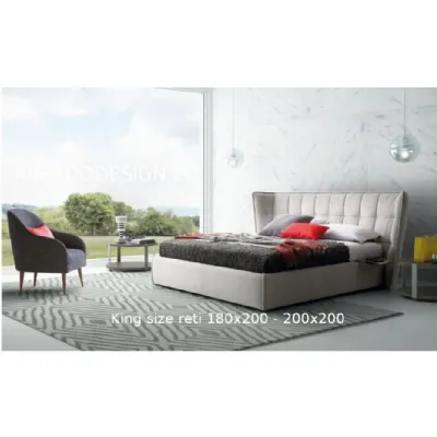 Letto moderno con giroletto Aspen Le comfort a prezzo scontato