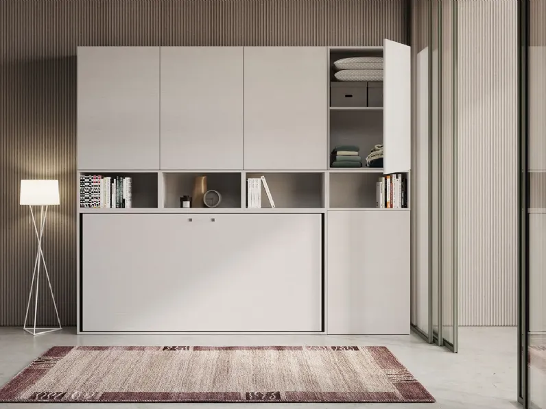Letto moderno Kreation letto scomparsa  più armadio Md work scontato 55%