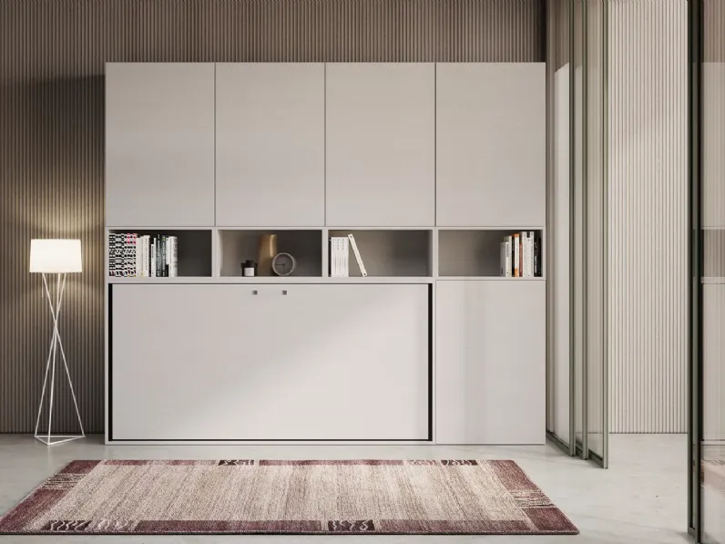 Letto moderno Kreation letto scomparsa  più armadio Md work scontato 55%