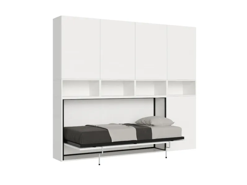 Letto moderno Kreation letto scomparsa  più armadio Md work scontato 55%