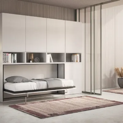 Letto moderno Kreation letto scomparsa  più armadio Md work scontato 55%