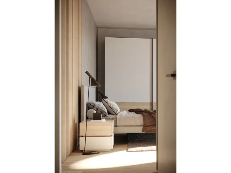 Letto imbottito modello Kudo di Giessegi scontato 40%