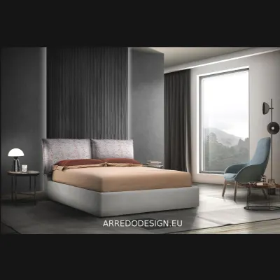 Letto matrimoniale moderno Leilah Gamma a prezzo scontato