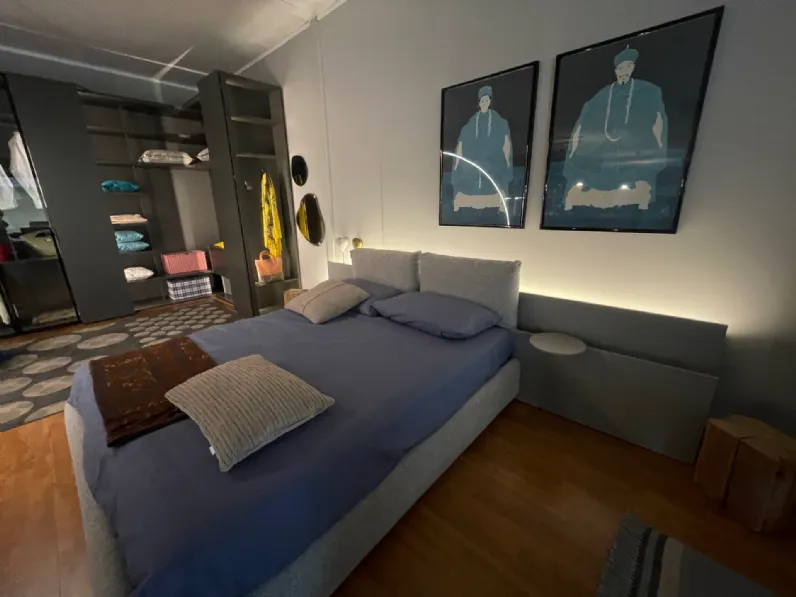 Letto matrimoniale moderno Let' space Caccaro a prezzo ribassato