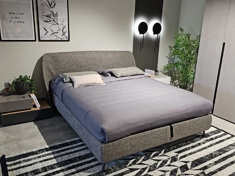 Letto moderno con contenitore Letto imbottito tomasella altea Tomasella a prezzo scontato