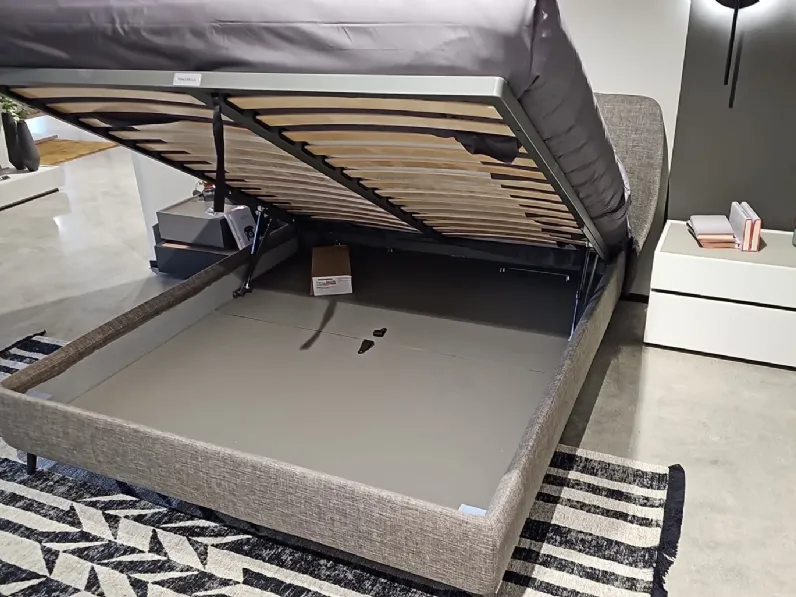 Letto moderno con contenitore Letto imbottito tomasella altea Tomasella a prezzo scontato