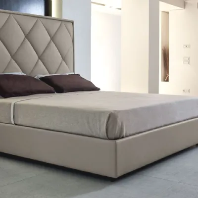 Letto design con contenitore Letto in pelle con contenitore Md work a prezzo scontato