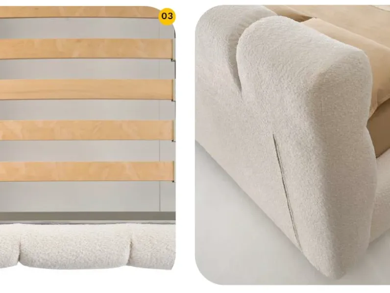 Letto matrimoniale Letto matrimoniale bubble Hopplà con un ribasso IMPERDIBILE