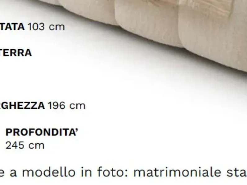 Letto matrimoniale Letto matrimoniale bubble Hopplà con un ribasso IMPERDIBILE