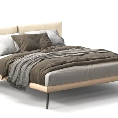 Letto design con piedini Letto matrimoniale mod.kate F.lli elli a prezzo scontato