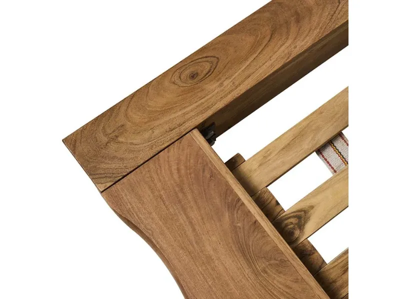 Letto in legno modello Letto  matyrimoniale zen japan in legno  di Nuovi mondi collection scontato 50%