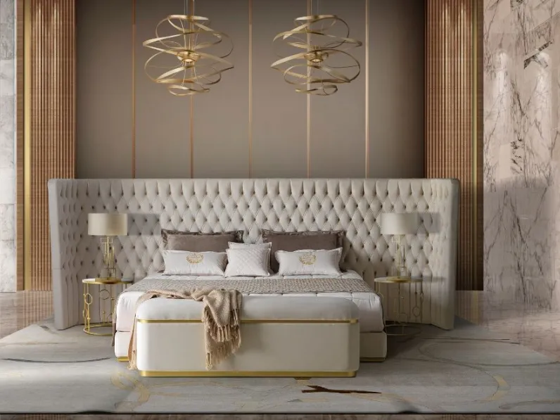 Letto classico Letto  maxi rivestimento magic clean luxury Md work scontato 34%