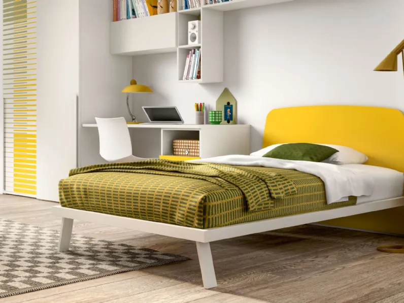 Letto piazza e mezzo con pediera Luna Zg mobili a prezzo scontato
