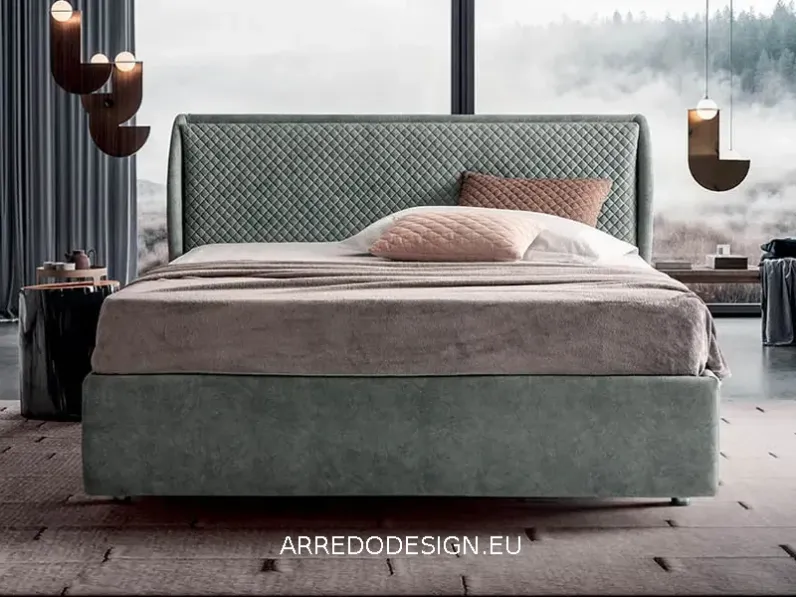 Letto imbottito modello Calipè  di Rigosalotti scontato 35%