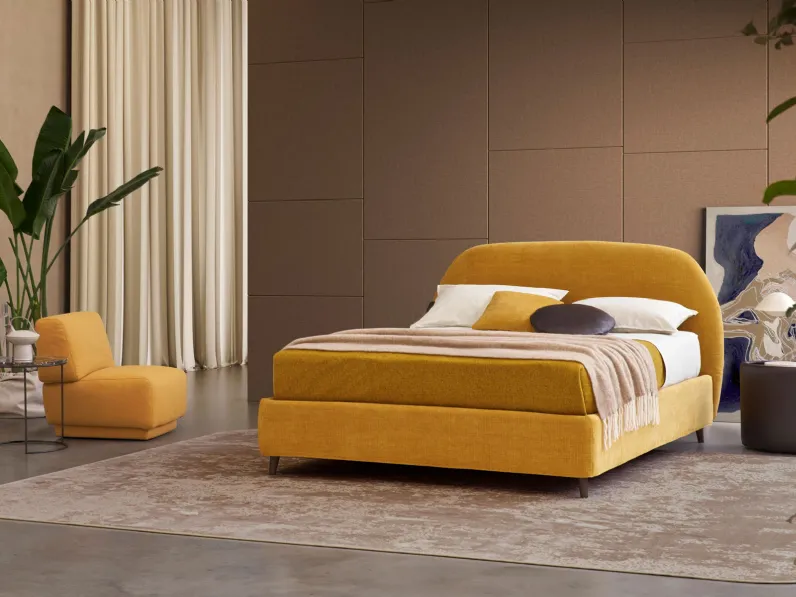 Letto matrimoniale moderno Calipso Rosini a prezzo ribassato