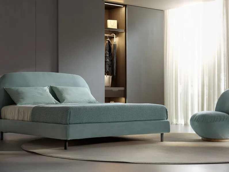 Letto matrimoniale moderno Calipso Rosini a prezzo ribassato