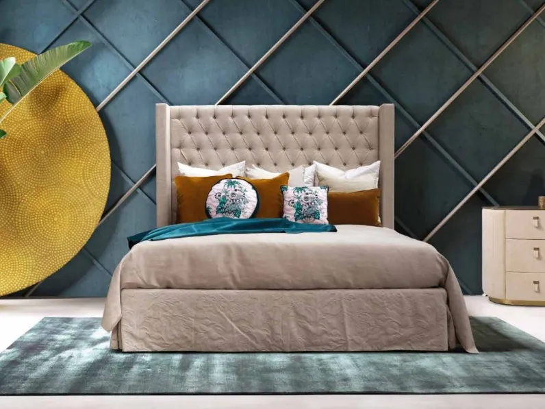 Letto imbottito modello Letto maxi vari rivestimenti  di Md work scontato 45%