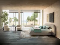 Letto design con contenitore B curve Twils a prezzo scontato