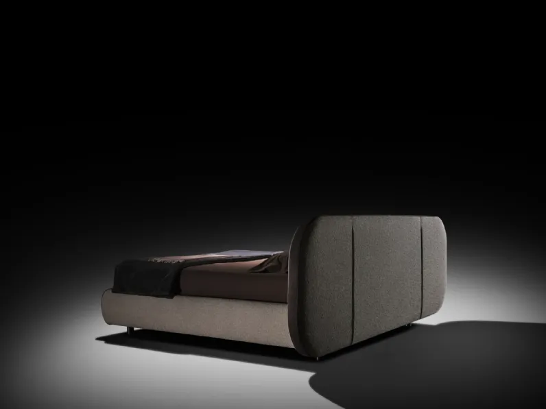 Letto design con contenitore B curve Twils a prezzo scontato