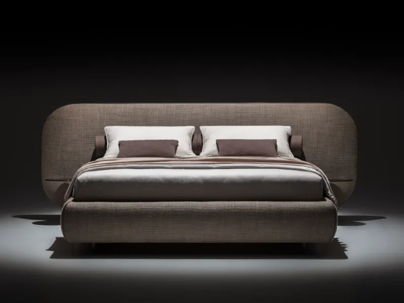 Letto design con contenitore B curve Twils a prezzo scontato