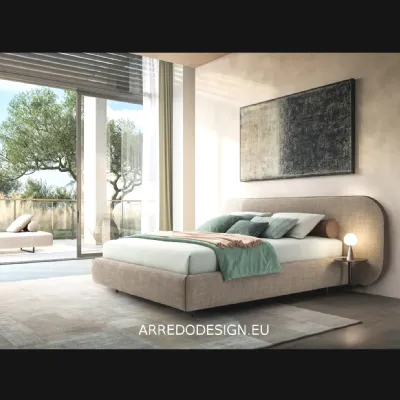 Letto design con contenitore B curve Twils a prezzo scontato