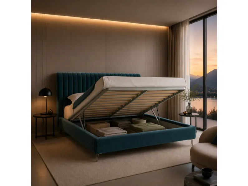 Letto matrimoniale moderno Goccia Artigianale a prezzo ribassato