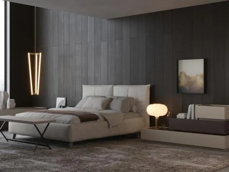 Letto moderno Letto matrim. mod.atelier di giessegi scontato del 30% Giessegi con un ribasso del 50%