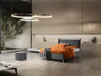 Letto imbottito modello Letto matrimoniale il con contenitore di Artigianale scontato 40%