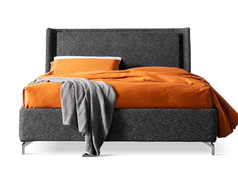 Letto imbottito modello Letto matrimoniale il con contenitore di Artigianale scontato 40%