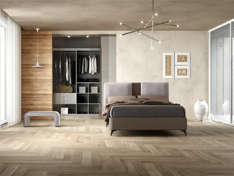 Letto matrimoniale moderno Letto matrimoniale ul con contenitore Artigianale a prezzo scontato