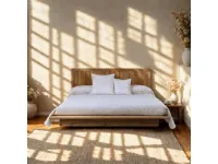 Letto in legno con giroletto Letto etnico teak Outlet etnico a prezzo scontato