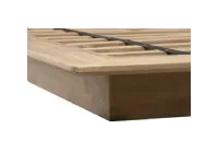 Letto in legno con giroletto Letto etnico teak Outlet etnico a prezzo scontato