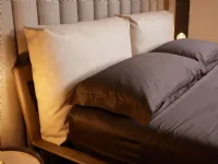 Letto in legno con piedini Aries outlet Diotti.com a prezzo ribassato