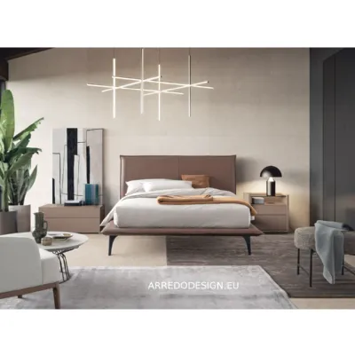 Letto design con piedini Space Dall'agnese a prezzo scontato