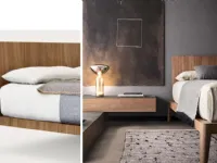 Letto in legno con piedini SpilloPiancaa prezzo ribassato