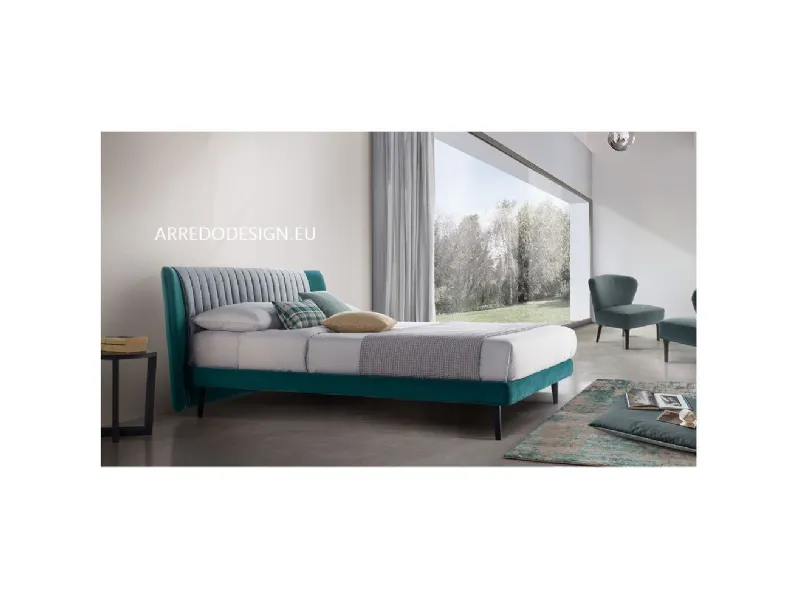 Letto imbottito modello Dafne cover * di Rosini scontato 30%