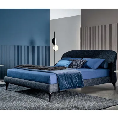 Letto design con giroletto Carnaby Twils a prezzo scontato