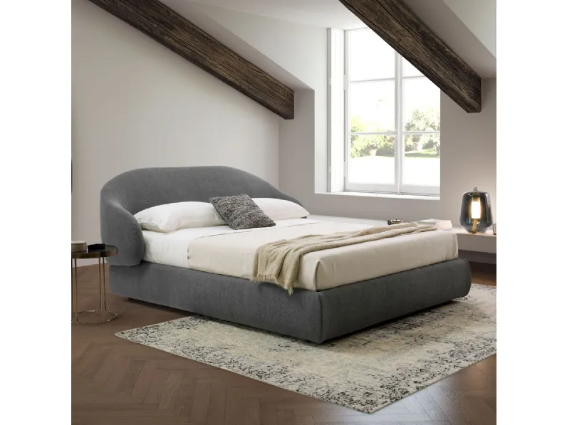 Letto matrimoniale con contenitore Kalin outlet Diotti.com a prezzo ribassato