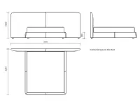 Letto matrimoniale design Luxury letto italia design Md work a prezzo ribassato