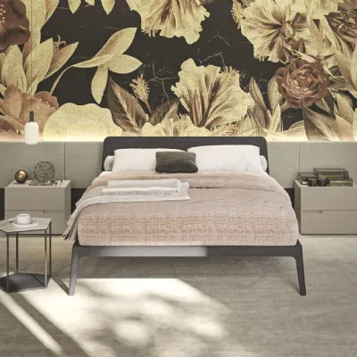 Letto in legno modello Zenit di Morassutti scontato 40%