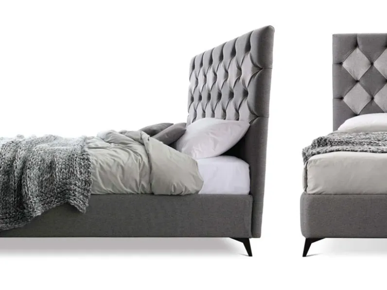 Letto imbottito con contenitore Letto matrimoniale mo con contenitore Artigianale a prezzo ribassato