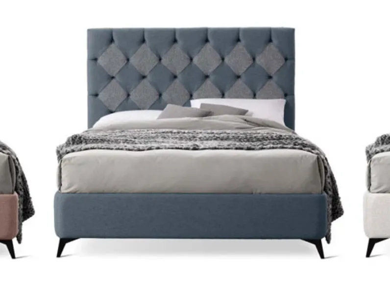 Letto imbottito con contenitore Letto matrimoniale mo con contenitore Artigianale a prezzo ribassato