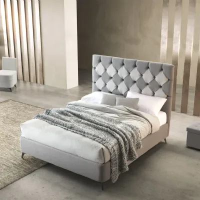 Letto imbottito con contenitore Letto matrimoniale mo con contenitore Artigianale a prezzo ribassato