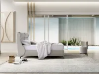 Letto imbottito con contenitore Letto matrimoniale se con contenitore Artigianale a prezzo scontato