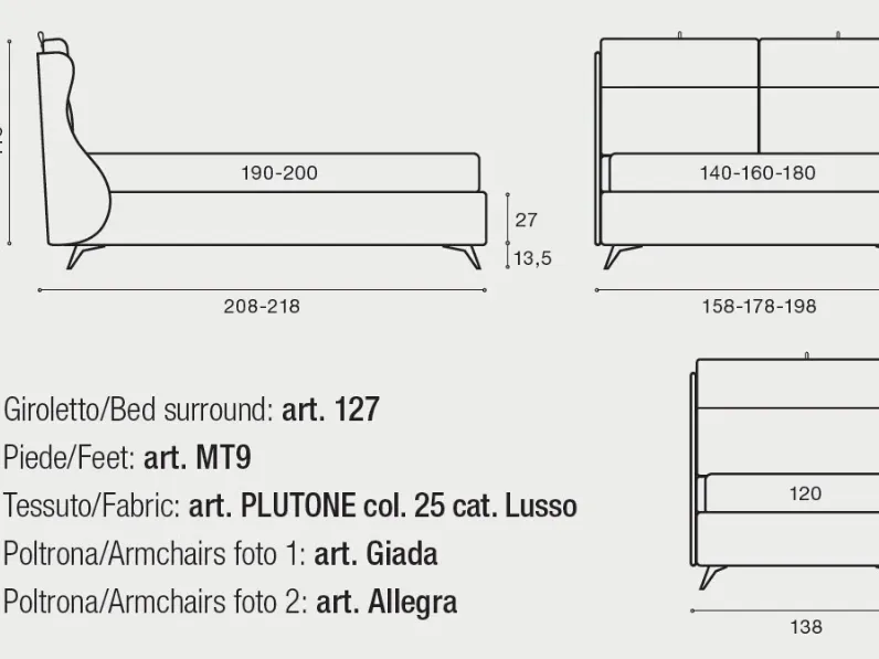 Letto imbottito con contenitore Letto matrimoniale se con contenitore Artigianale a prezzo scontato