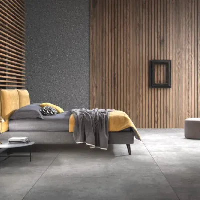Letto matrimoniale moderno Arty compatto Samoa a prezzo ribassato