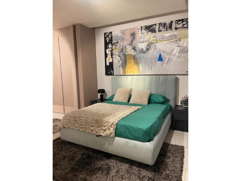 Letto matrimoniale moderno Ginevra Novaluna a prezzo scontato