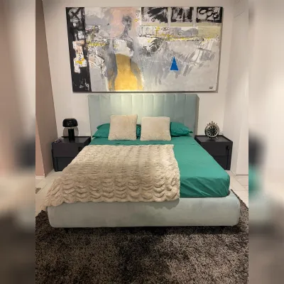Letto matrimoniale moderno Ginevra Novaluna a prezzo scontato