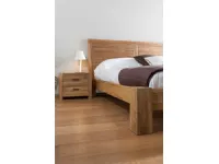 Letto in legno con giroletto Golan teak Outlet etnico a prezzo scontato
