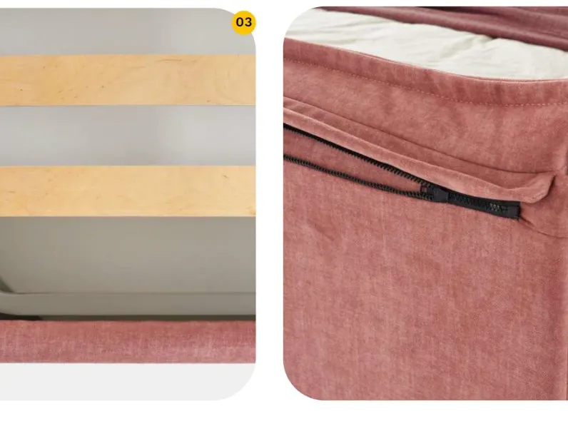 Letto matrimoniale aria di Hopplà scontato del 40%